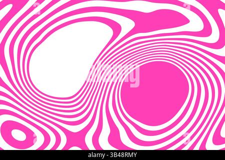 Abstrakter Hintergrund mit rosa Wellen. Stockfoto