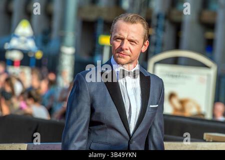 23. Juli 2015 - Wien, Österreich - Simon Pegg bei der Premiere von „Mission: Impossible - Rogue Nation“ an der Wiener Staatsoper am 23. Juli 2015 in Wien (Credit Image: © Famous/Ace Pictures via ZUMA Press) Stockfoto