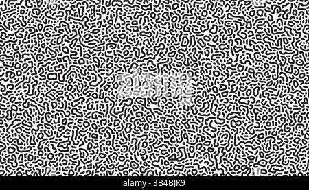 Psychedelische Grafik verrückte Flüssigtextur. Abstrakter Hintergrund mit Turing-Diffusionseffekt. Trippige hypnotische Abstraktion. Bizarrer Aufbau. Stock Vektor