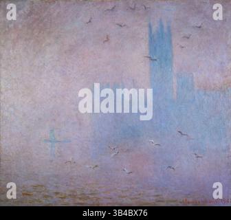 Claude Monet, Möwen, die Themse und die Houses of Parliament, Gemälde in Öl auf Leinwand, 1903-1904 Stockfoto
