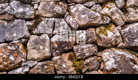 Strukturiertes Hintergrunddesign Mit Natursteinwand Stockfoto