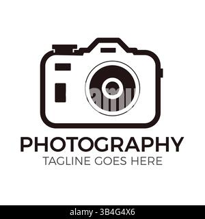 Modern Photography Logo Design Kamera Symbol für Fotografie Business oder Studio Branding. Vektor Stock Vektor