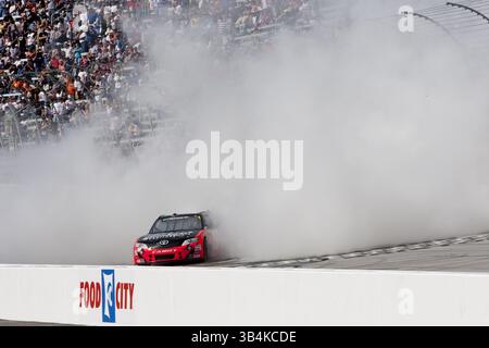 Bristol, TN - 19. März 2011: Kyle Busch (18) gewinnt das Scotts EZ Seed 300 Rennen auf dem Bristol Motor Speedway in Bristol, TN.(Bild: © ASP/Cal Sport Media/ZUMAPRESS.com) Stockfoto