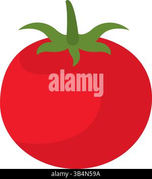 Symbol für flache Tomaten. Vektorabbildung Stock Vektor