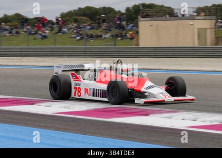 GP de France Historique 2025 auf Circuit Paul Ricard, Castellet, FRANKREICH, 26/04/2025 Florent 'MrCrash' B.. Stockfoto