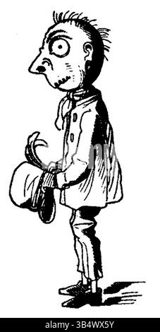 Eine dritte Illustration aus der Ausgabe der Fliegenden Blätter von 1846, die die Rolle der Publikation in der politischen und sozialen Satire im Deutschland des 19. Jahrhunderts veranschaulicht. Stockfoto