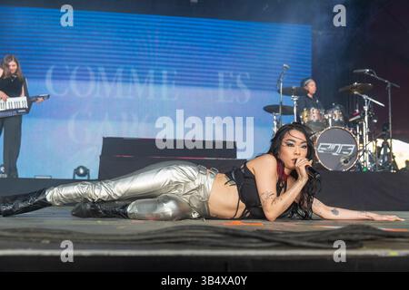 April 2022, Indio, California, USA: RINA SAWAYAMA beim Coachella Valley Music and Arts Festival in Indio, Kalifornien (Foto: © Daniel DeSlover/ZUMA Press Wire) Stockfoto