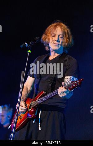 April 2022, Indio, California, USA: DANNY ELFMAN beim Coachella Valley Music and Arts Festival in Indio, Kalifornien (Bild: © Daniel DeSlover/ZUMA Press Wire) Stockfoto