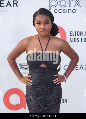 27. März 2022, West Hollywood, Kalifornien, USA: Layla Crawford bei der 30. Jährlichen Elton John AIDS Foundation Academy Viewing Party am Sonntag, 27. März 2022 im City of West Hollywood Park in West Hollywood, Kalifornien. DOUGLAS CUELLAR/PI (Bild: © Prensa Internacional Via ZUMA Press Wire) Stockfoto