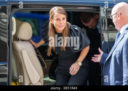 12. Mai 2022, London, England, Vereinigtes Königreich: COLEEN ROONEY kommt am dritten Tag des Verleumdungsverfahrens vor den Royal Courts of Justice. (Bild: © Tayfun Salci/ZUMA Press Wire) Stockfoto