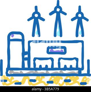 Illustration der Wasserstoff-Ikone Stock Vektor