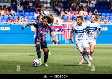 17. September 2022, Barcelona, Spanien: Vicky Lopez vom FC Barcelona im Spiel der Liga F zwischen dem FC Barcelona und der UDG Tenerife im Johan Cruyff Stadium am 17. September 2022 in Barcelona. (Foto: © Javier Borrego/AFP7 via ZUMA Press Wire) Stockfoto