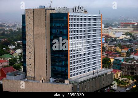 20. August 2020: 20. August 08/2020 San JosÃÂ. Instituto Nacional de Seguros (INS), fachadas. Foto: Rafael Pacheco (Foto: © Rafael Pacheco Granados/La Nacion Via ZUMA Press) Stockfoto