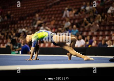 29. Juli 2022: Hezly Rivera von der WOGA tritt 2022 im Maverick Center in West Valley City an. Melissa J. Perenson/CSM (Kreditbild: © Melissa J. Perenson/CSM via ZUMA Press Wire) Stockfoto