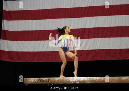 29. Juli 2022: Hezly Rivera von der WOGA tritt 2022 im Maverick Center in West Valley City an. Melissa J. Perenson/CSM (Kreditbild: © Melissa J. Perenson/CSM via ZUMA Press Wire) Stockfoto
