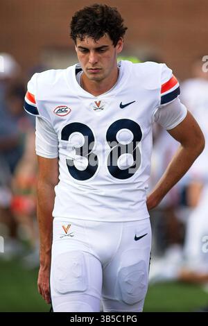 10. September 2022, Champaign, Illinois, USA: DANIEL SPARKS. Die Cavaliers der University of Virginia (UVA) besuchen die University of Illinois Fighting Illini. Die Illini gewinnen das Spiel mit 24:3. (Kreditbild: © Alan Look/ZUMA Press Wire) Stockfoto