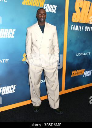 New York City, USA. Mai 2025. Omar Sy nahm an der New Yorker Premiere der Shadow Force am AMC Lincoln Square in New York City Teil 2025 © Steven Bergman/AFF-USA.COM Credit: AFF/Alamy Live News Stockfoto