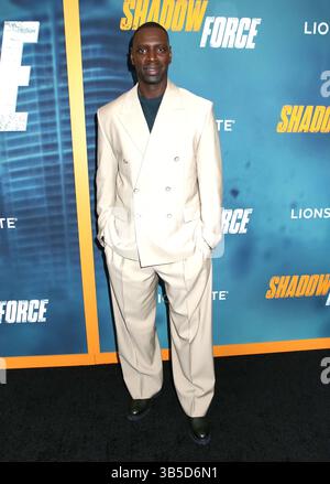 New York City, USA. Mai 2025. Omar Sy nahm an der New Yorker Premiere der Shadow Force am AMC Lincoln Square in New York City Teil 2025 © Steven Bergman/AFF-USA.COM Credit: AFF/Alamy Live News Stockfoto