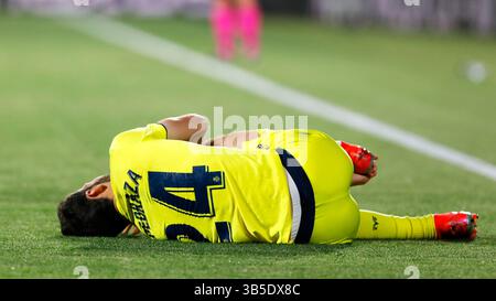 April 2022, Madrid, Barcelona, Spanien: Alfonso Pedraza von Villarreal CF während des Liga-Spiels zwischen Getafe CF und Villarreal CF im Coliseo Alfonso Perein Madrid, Spanien (Bild: © Apo Caballero/DAX via ZUMA Press Wire) Stockfoto