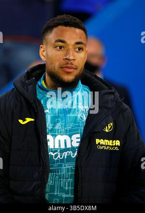 April 2022, Madrid, Barcelona, Spanien: Arnaut Danjuma von Villarreal CF während des Liga-Spiels zwischen Getafe CF und Villarreal CF im Coliseo Alfonso Perein Madrid, Spanien (Bild: © Apo Caballero/DAX via ZUMA Press Wire) Stockfoto