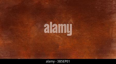 Grunge rostiger dunkler Metallstein Hintergrund Kortenstahl Textur. Orangene rostige Wand grungy Hintergrund oder Textur. Hintergrund Roststruktur homogen Stockfoto