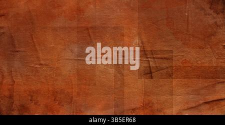Abstrakte Braune Alte Vintage Papierstruktur . Textur Hintergrund Altes Vintage-Papier . Hellbrauner beiger alter Vintage Papier Textur Seite Hintergrund stark Stockfoto