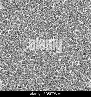 Die nahtlose Textur der Spong-Form (Spongiformia). Modisches grafisches Hintergrunddesign. Moderne, stilvolle abstrakte Textur. Schablone für Drucke, Textilien, Verpackung Stockfoto