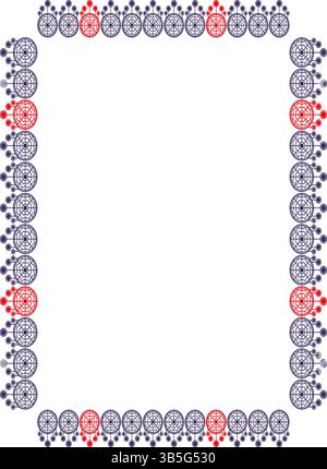 Rahmen für Traumfänger. Handgezeichnete Doodle-Amulette zum Schutz des Schlafes. Einfache leere Rahmenbox. Handgezeichnete Vektorillustration isoliert auf weißem Hintergrund Stock Vektor