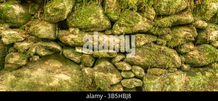 Strukturierter Hintergrund Mit Natürlichen Steinwänden Stockfoto