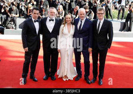 5. September 2022, Venedig, Italien: Colin Farrell und Brendan Gleeson nehmen am 5. September 2022 an der Premiere von „die Banshees der Inisherin“ während des 79. Internationalen Filmfestivals von Venedig im Palazzo del Cinema on the Lido in Venedig, Italien, Teil. Foto: Alec Michael (Kreditbild: © Alec Michael via ZUMA Press) Stockfoto