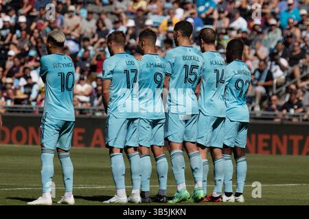 September 2022, St. Paul, MN, Vereinigte Staaten: ST. PAUL, MN - 3. SEPTEMBER: Minnesota United FC Wall während eines Spiels zwischen dem FC Dallas und Minnesota United FC am Allianz Field am 3. September 2022 in St. Paul, Minnesota. (Kreditbild: © Jeremy Olson/ISIPhotos via ZUMA Press Wire) Stockfoto