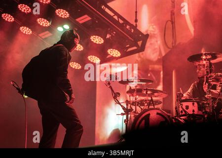 21 Piloten treten im Palau Sant Jordi, Barcelona 22. April 2025 auf. Fotograf: Ale Espaliat Stockfoto