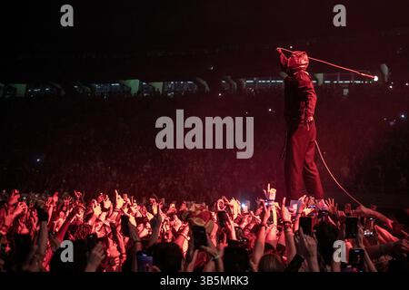 21 Piloten treten im Palau Sant Jordi, Barcelona 22. April 2025 auf. Fotograf: Ale Espaliat Stockfoto