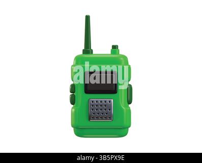 Walkie Talkie Symbol 3D Rendern Stock Vektor
