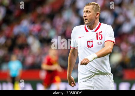 14. Juni 2022, Warschau, Polen: Kamil Glik (Polen) war während der UEFA Nations League in Einem Gruppenspiel zwischen Polen und Belgien im PGE Stadion Narodowy in Warschau zu sehen. (Foto: © Mateusz Slodkowski/ZUMA Press Wire) Stockfoto
