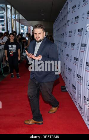 28. August 2022, Toronto, Ontario, Kanada: Sammy Paul beim Buffer Festival 2022 Red Carpet. Das Pufferfestival ist das weltweit größte internationale Filmfestival für digitale Erstlingsfilme. Kuratieren und Feiern von Videopremieren von hochgelobten digitalen Entwicklern von heute. (Credit Image: © Shawn Goldberg/SOPA Images via ZUMA Press Wire) Stockfoto