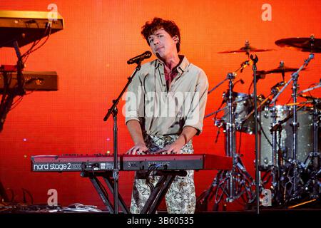 4. Juni 2022, Carson, CA, USA: Charlie Puth tritt am 4. Juni 2022 auf der Bühne des iHeartRadio Wango Tango 2022 im Dignity Health Sports Park in Carson, Kalifornien auf. (Kreditbild: © imageSPACE via ZUMA Press Wire) Stockfoto