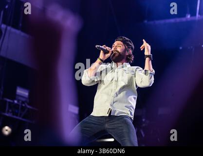 10. Juni 2022, Nashville, TN, USA: TENNESSEE - 10. JUNI: Thomas Rhett tritt am 2. Tag des CMA fest 2022 im Nissan Stadium am 10. Juni 2022 in Nashville, Tennessee auf. (Foto: Amiee Stubbs/imageSPACE) (Foto: © imageSPACE via ZUMA Press Wire) Stockfoto