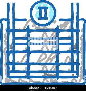 Illustration des Symbols der sekundären Verstärkung Stock Vektor
