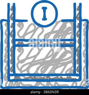 Illustration des Symbols für die primäre Verstärkung Stock Vektor