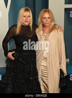 März 2022, Beverly Hills, CA, USA: Patricia Arquette, Rosanna Arquette nahm am 27. März 2022 an der Vanity Fair Oscar Party im Wallis Annenberg Center for the Performing Arts 2022 in Beverly Hills, Kalifornien, Teil. (Kreditbild: © imageSPACE via ZUMA Press Wire) Stockfoto