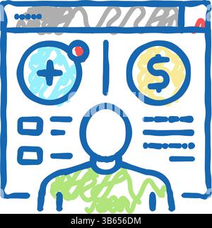 Illustration zum Öffnen von Kundenkonten Stock Vektor