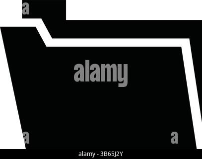 Design abstrakter Ordner in Schwarzweiß Stock Vektor