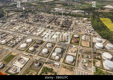 Shell Rheinland Raffinerie Nord Werk - Köln-Godorf Stockfoto
