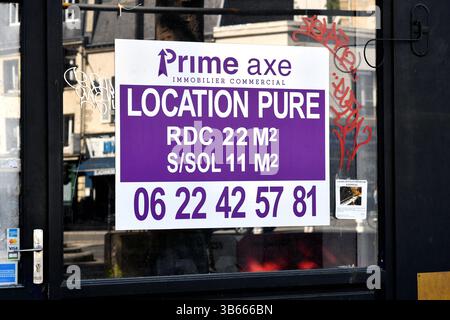 Kaufen Sie in einer Straße von Paris - Frankreich Stockfoto