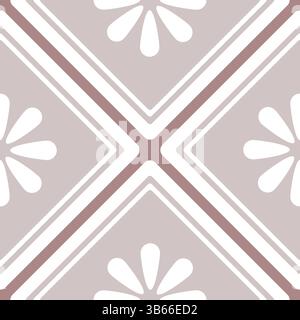 Dekorativer Mosaikfliesenmuster-Vektor Stock Vektor