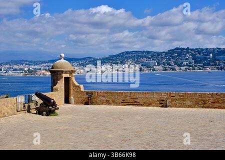 Frankreich, Alpes-Maritimes, Cannes, Lérins, Sainte-Marguerite, das königliche Fort (17. Jahrhundert) Gefängnis des Mannes in der Eisernen Maske Stockfoto