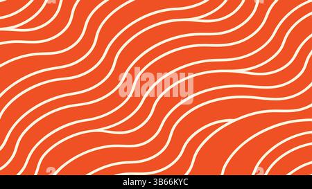 Abstrakter Lachsashimi-Muster Hintergrund Stock Vektor