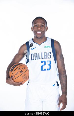September 2022: McKinley Wright IV #23 des Dallas Mavericks Guard posiert während des Dallas Mavericks Media Day, der im American Airlines Center in Dallas, Texas stattfindet (Credit Image: © Albert Pena/CSM via ZUMA Press Wire) Stockfoto
