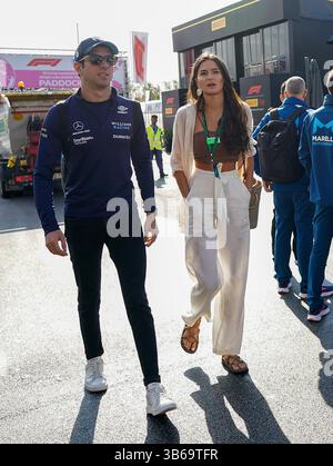 August 2022, Monza, MB, Italien: 09.09.2022, Autodromo Nazionale di Monza, Monza, FORMEL 1 PIRELLI GRAN PREMIO D'ITALIA 2022.,im Bild.Nicholas Latifi (CAN), Williams Racing mit Freundin Sandra Dziwiszek (Credit Image: © Alessio de Marco/ZUMA Press Wire) Stockfoto
